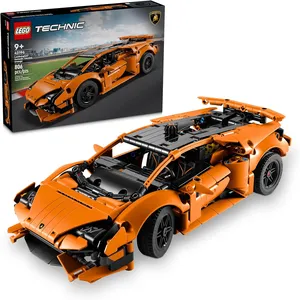 LEGO® Technic Lamborghini Huracán Tecnica Naranja Juguete de construcción, Set de vehículo y Modelo de Coche para niños y niñas 42196