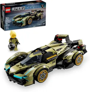 LEGO® Speed Champions Auto Superdeportivo Lamborghini Lambo V12 Vision GT Vehículo de Juguete, Modelo construible, Regalo para niños, niñas y Fans de los Videojuegos 76923